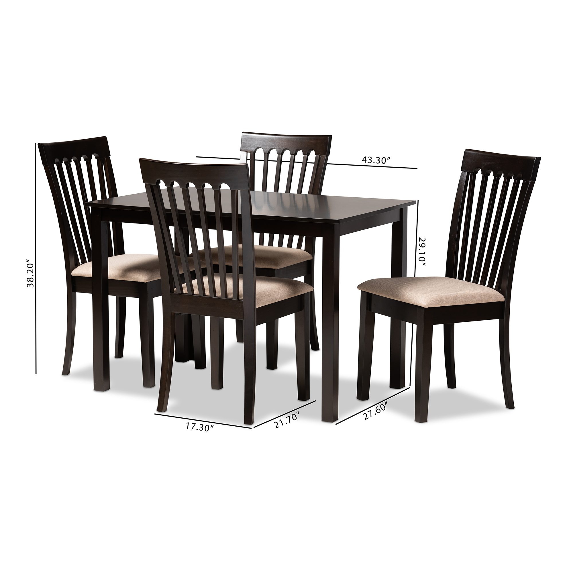 Lenoir 5 piece online dining set